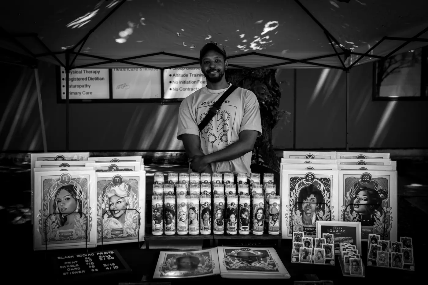 Outdoor vendor market at VOID Tattoo Fest.